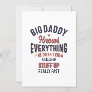 Big Papa weet alles vader opa Kaart