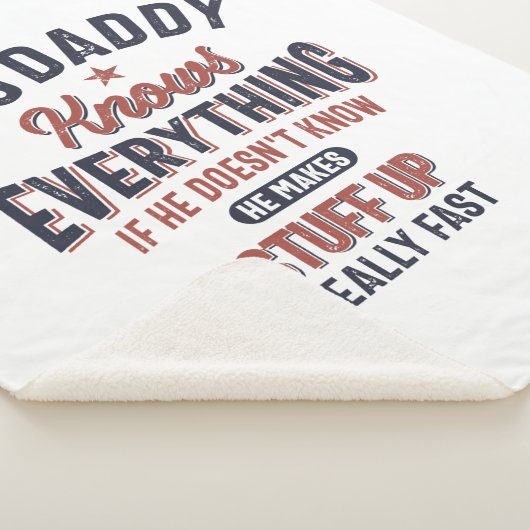 Big Papa weet alles | vader opa Sherpa Deken (3/4)