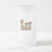 Big Paws, Big Happiness Frosted Mug (Centre)