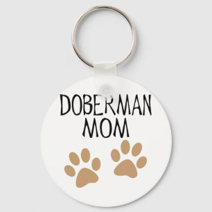 Big Paws Doberman mama Sleutelhanger