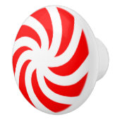 Big Peppermint Snoep Ceramic Knob. Keramische Knop (Rechts)