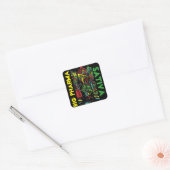 BIG PHARMA SATIVA VIERKANTE STICKER (Envelop)