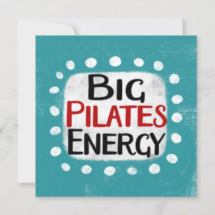 Big Pilates Energy Wenskaart Kaart
