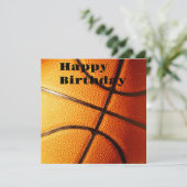 Big Pimply Orange Basket, Carte Plat Anniversaire (Debout devant)
