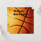 Big Pimply Orange Basket, Carte Plat Anniversaire (Devant/Arrière en situation)