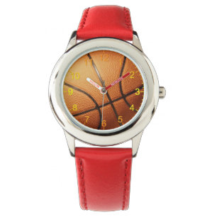 Big Pimply Orange Basket, Montre En Cuir Pour Enfa