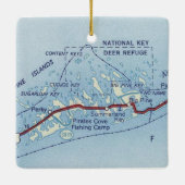 Big Pine Key Deer Map Keramisch Ornament (Achterkant)