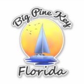 Big Pine Key Florida Keys Sailing Sticker (Voorkant)