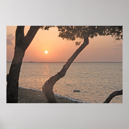 Big Pine Key Sunrise Horizontale Druk Poster (Voorkant)