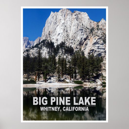 Big Pine Lake Reisposter Poster (Voorkant)