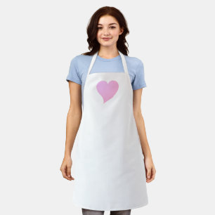 Big Pink Heart, Love, white Schort