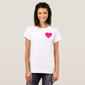 Big Pink Heart T-shirt (Voorkant volledig)