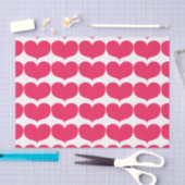 Big Pink Hearts Tissue Paper Tissuepapier (Craft)