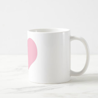 Big Pink Love Heart Koffiemok