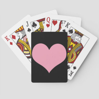 Big Pink Love Heart Pokerkaarten
