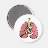 Big Pink Lungs Magneet (Voorkant / Achterkant)