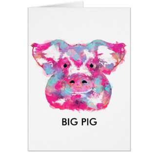 Big pink pig dirty ego
