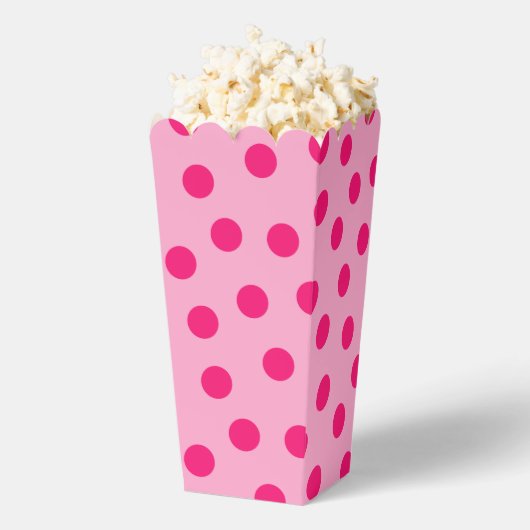 Big Pink Polkadotted  Bedankdoosjes (Popped)
