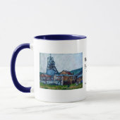 'Big Pit, Blaenavon' Café Mug (Gauche)