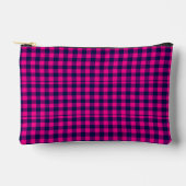 Big Pixel Check Plaid in Pink Navy Etui (Voorkant)