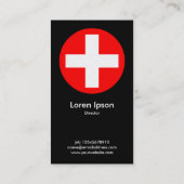 Big Plus is rood - zwart (Platinum Kaart) Visitekaartje (Achterkant)