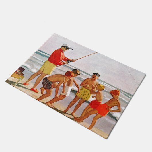 Big Pole Little Fish van Richard Sargent Deurmat (Schuin)