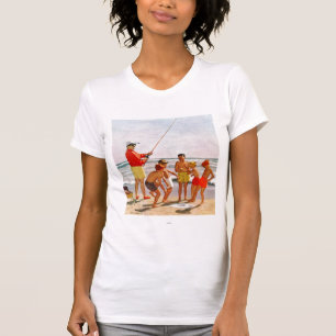 Big Pole Little Fish van Richard Sargent T-shirt