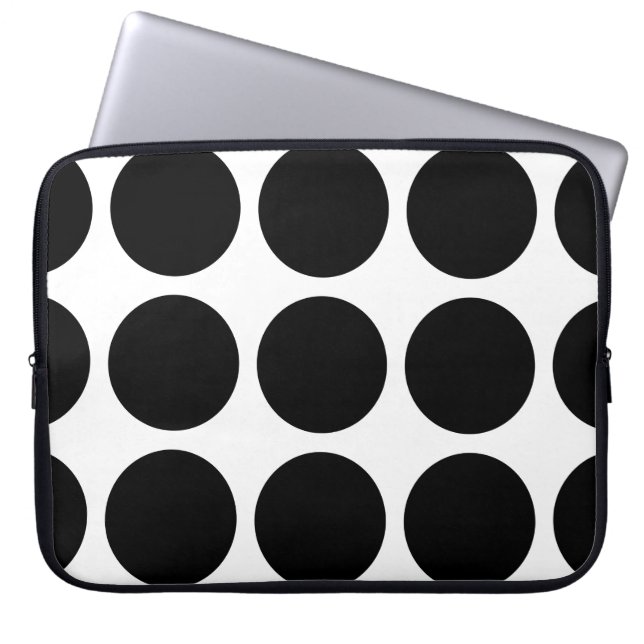 Big Polka Dots Electronics Sleeve (Voorkant)