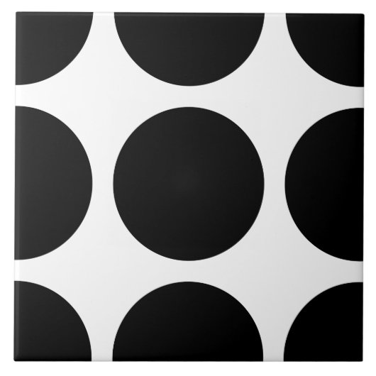 Big Polka Dots Tile Tegeltje (Voorkant)