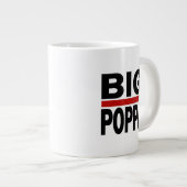 Big Poppa Hip Hop Pap Fathers Day Gift Extra Grote Beker (Voorkant rechts)