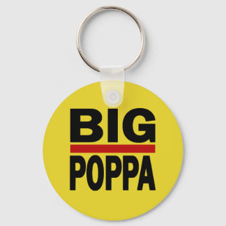 Big Poppa Hip Hop Pap Fathers Day Gift Sleutelhanger