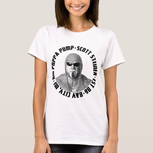 Big Poppa Pompe Scott Steiner Gym T-Shirt Big Popp (Devant)