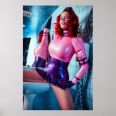 BIG POSTER - pINK & BLUE LATEX - Bianca Beauchamp (Devant)