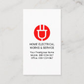 Big Power Plug elektrische lading Visitekaartje (Achterkant)