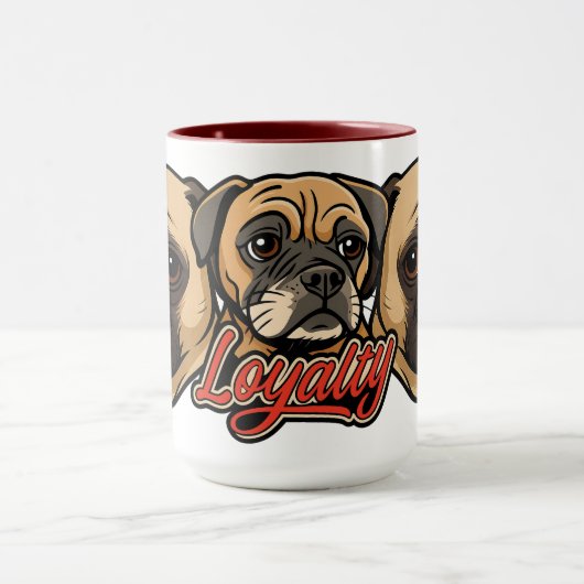Big Pug Mug by Phil Elmore Mok (Midden)