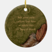 Big Pumpkin - Aangepaste versiering Keramisch Ornament (Achterkant)