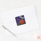 Big Pumpkin Fairy Custom Halloween Vierkante Sticker (Envelop)