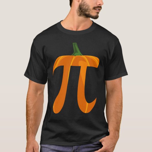Big Pumpkin Pi Funny Geek Wiskunde Pun T-shirt (Voorkant)