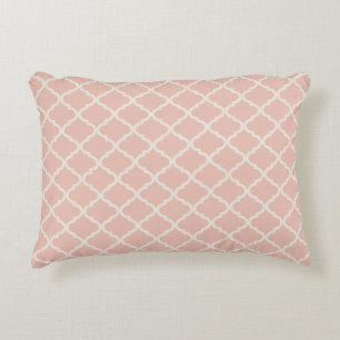 Big Quatrefoil Cream Light Pink 16 x 12 inch Decoratief Kussen