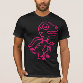 Big Rainbow Rex roze T-shirt