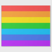 Big Rainbow Stripes Wrapping Paper Cadeaupapier (Vlak)