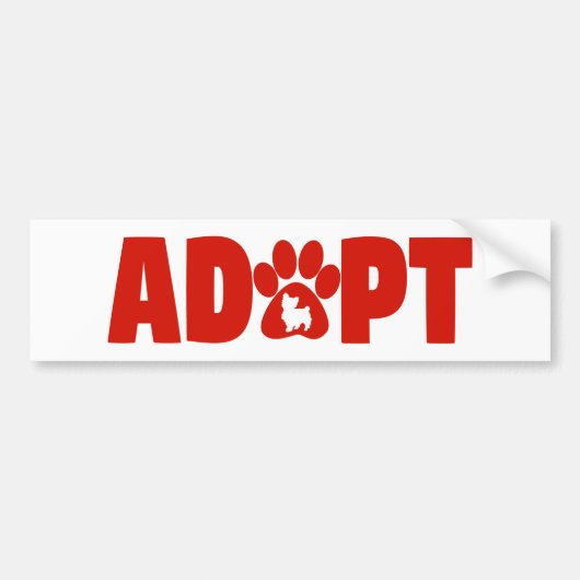 Big Red Adopt Bumpersticker (Voorkant)