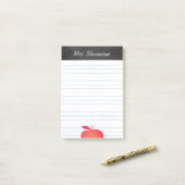 Big Red Apple Grade School docent gelinkt Post-it® Notes (Op bureau)