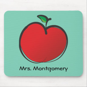 Big Red Apple op maat Muismat