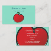 Big Red Apple Tekening Visitekaartje (Voorkant / Achterkant)