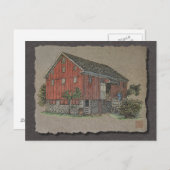 Big Red Bank Barn Briefkaart (Voorkant / Achterkant)