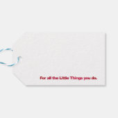 Big Red Bedankt Cadeaulabel (Achterkant Horizontaal)