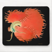 Big Red Betta Fish Mousepad Muismat (Voorkant)