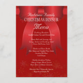 Big Red Bow Family Christmas Dinner Menu (Devant)