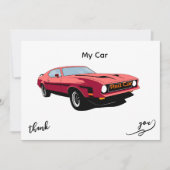 Big Red Car – Mon invitation de conception de voit (Devant)
